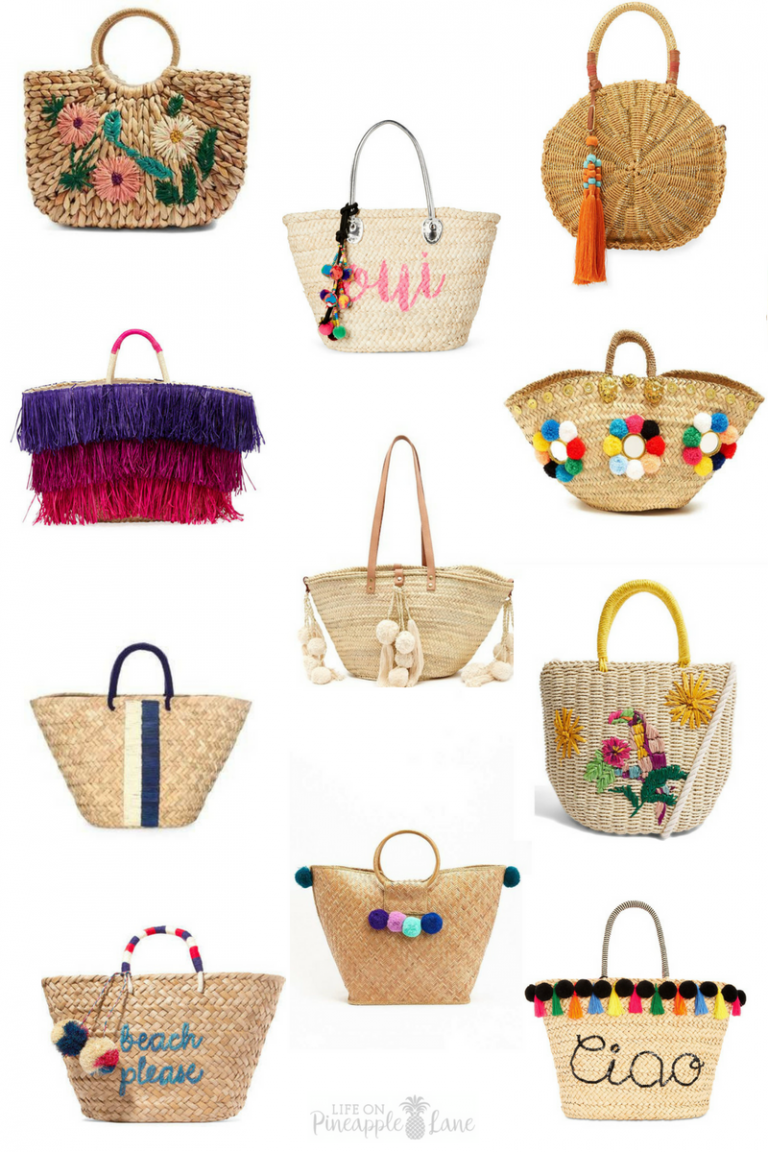 11 Bright Straw Bags For Summer - Life on Pineapple Lane