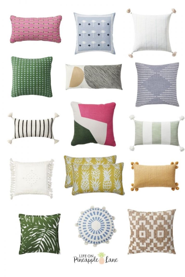 The Best Outdoor Pillows For Summer Life on Pineapple Lane
